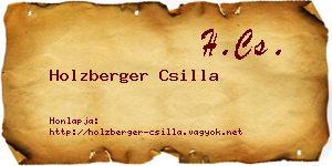Holzberger Csilla névjegykártya